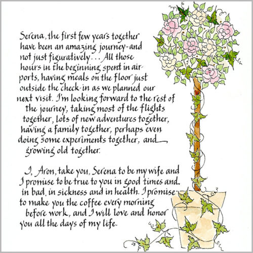 Jan Boyd - Wedding Vows/Certificates of Marriage