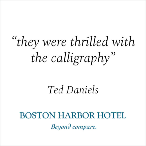 Jan Boyd - Testimonials - Kind Words - Boston Harbor Hotel