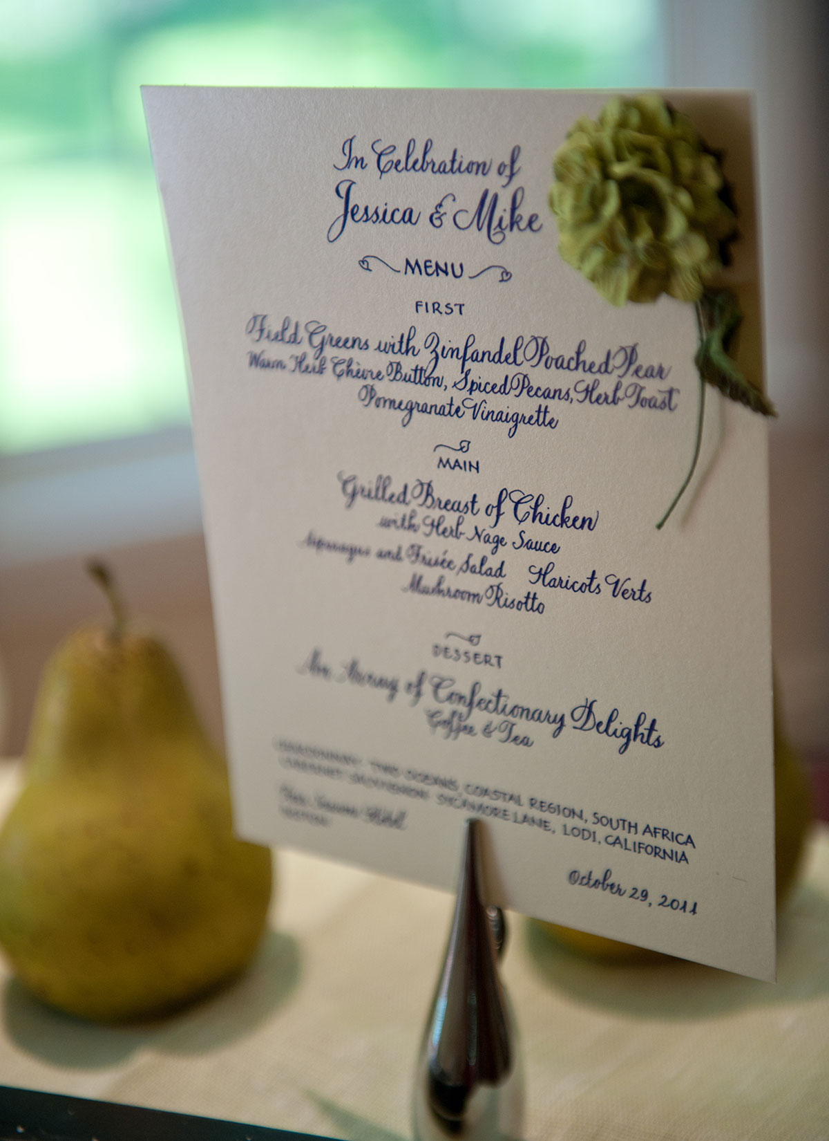 Jan Boyd Menu - Johnson Photography