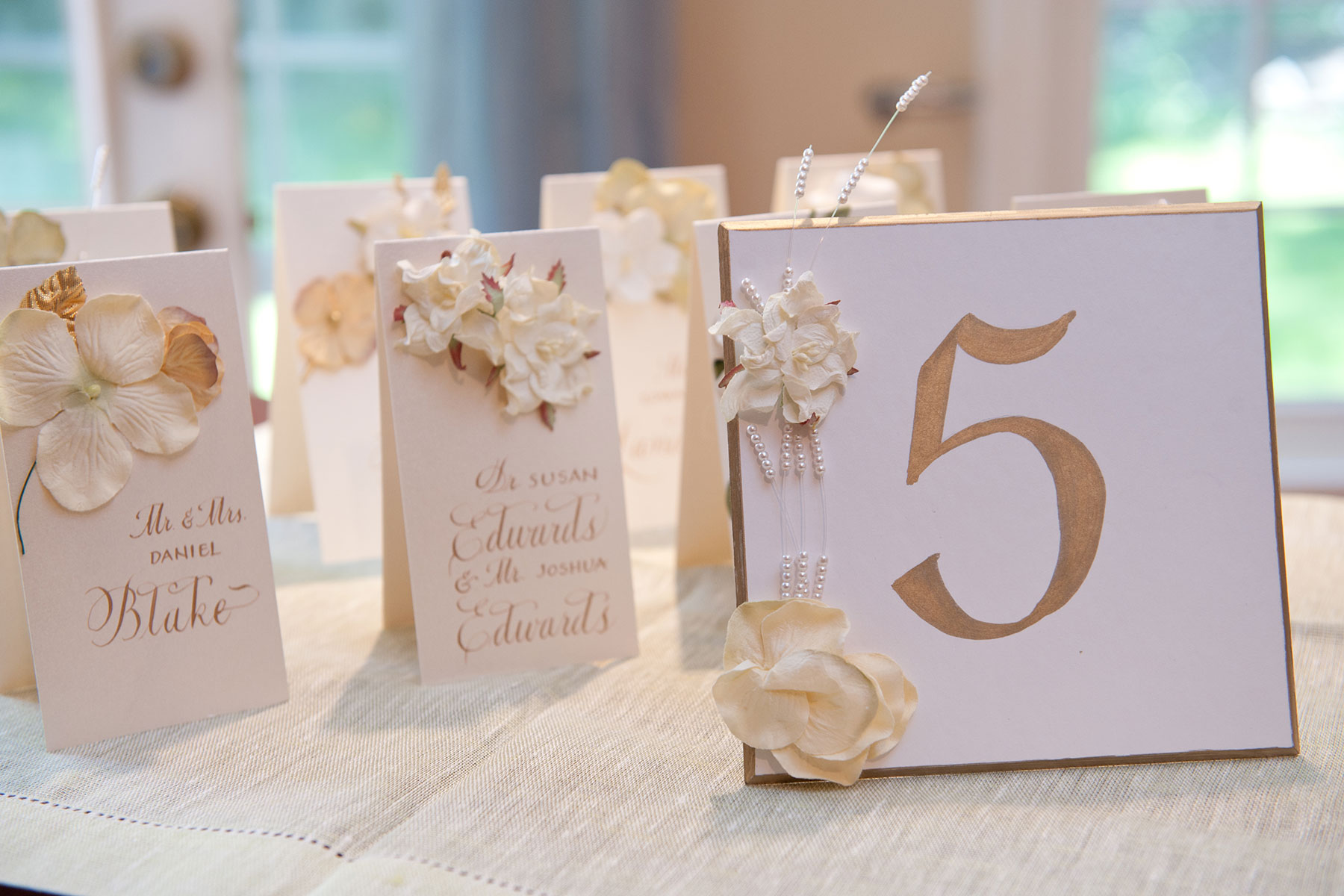 Jan Boyd Table Numbers - Johnson Photography