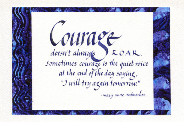 Jan Boyd Quote - Courage
